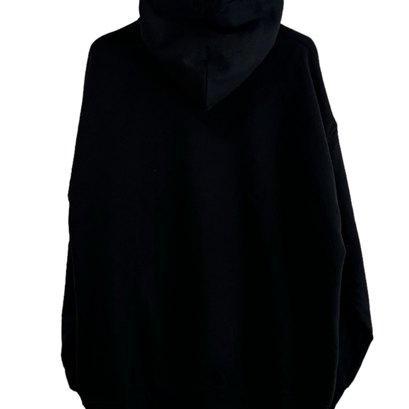 Rue21 Hoodie Black Red Cotton Fleece Unisex Men's Size Sweatshirt Vintage Design - Picture 2 of 5